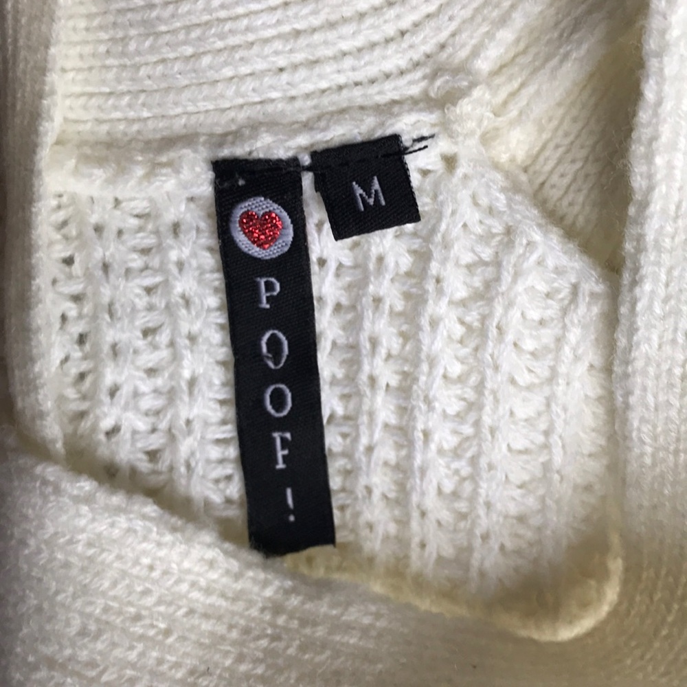 Cream Off Shoulder Knitted Sweater (like-new) - Picture 8 of 8